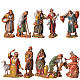 Pastores, 10 pdz, para belén de Moranduzzo con estatuas de 6,5 cm s1