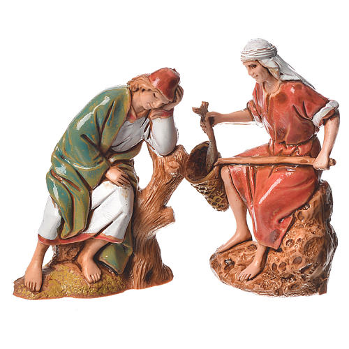 Nativity Scene shepherds figurines by Moranduzzo 6.5cm 5