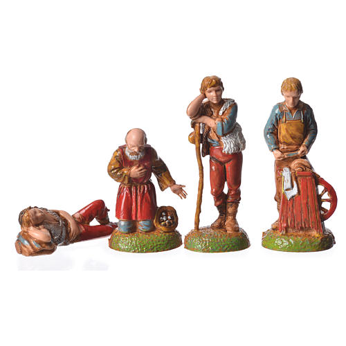 Shepherds, 24 nativity figurines, 6cm Moranduzzo 7