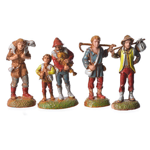 Shepherds, 24 nativity figurines, 6cm Moranduzzo 6