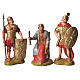 Herod and soldiers, 3 nativity figurines, 6cm Moranduzzo s1