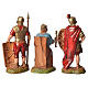 Herod and soldiers, 3 nativity figurines, 6cm Moranduzzo s2