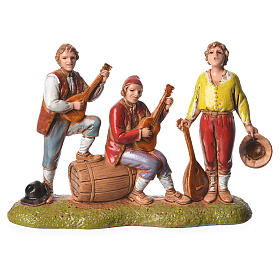 Scene with 4 nativity figurines, 6cm Moranduzzo
