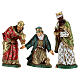 Wise men, 3 nativity figurines, 12cm Moranduzzo s6