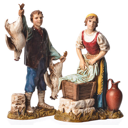 Arts and trades, 4 nativity figurines, 12cm Moranduzzo 3