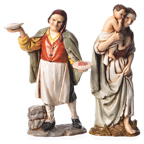 Characters, 4 nativity figurines, 12cm Moranduzzo 3