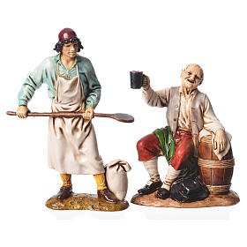 Characters, 4 nativity figurines, 12cm Moranduzzo