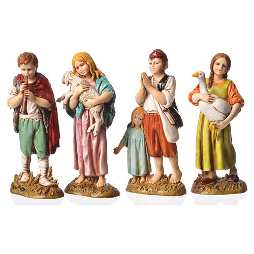 Dzieci 4 postacie szopka 12 cm Moranduzzo 1