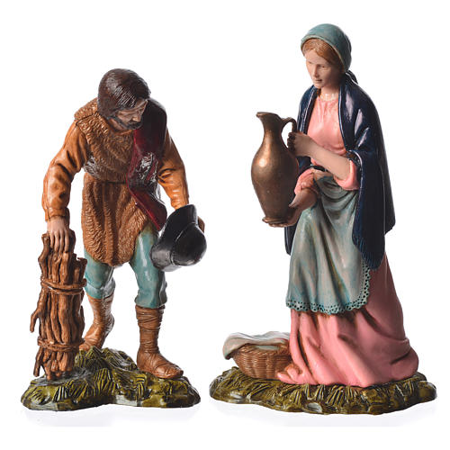 Shepherds and sheep 11cm 11 figurines, Moranduzzo nativity scene 3