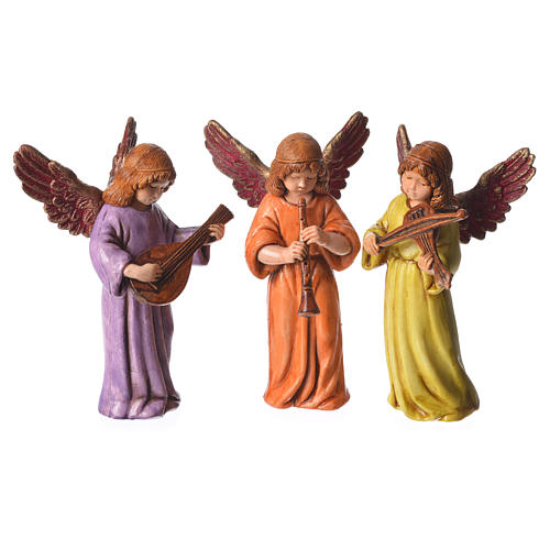 Escena Niño Jesús con ángeles 11 cm Moranduzzo 4