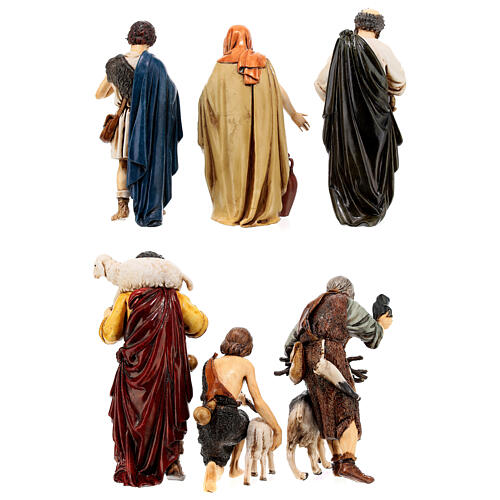 Shepherds, 6 nativity figurine, 13cm Moranduzzo 9
