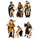 Shepherds, 6 nativity figurine, 13cm Moranduzzo s1