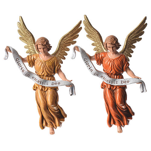 Nativity figurines, angels in glory by Moranduzzo 13cm 2