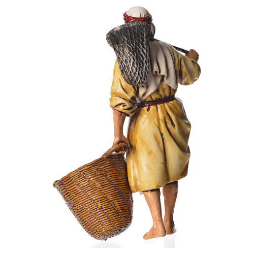 Fisherman, nativity figurine, 13cm Moranduzzo 2