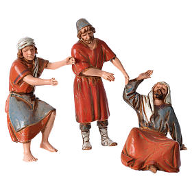 Potter, builder, shepherd for nativities of 10cm by Moranduzzo