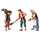 Woodcutters and farmer, 3 nativity figurines, 10cm Moranduzzo s1