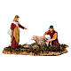 Scene with man shearing sheep, nativity figurines, 10cm Moranduzzo s1