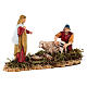 Scene with man shearing sheep, nativity figurines, 10cm Moranduzzo s2