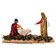 Scene with man shearing sheep, nativity figurines, 10cm Moranduzzo s4