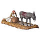 Scene with sleeping man and donkey, nativity figurines, 10cm Moranduzzo s2