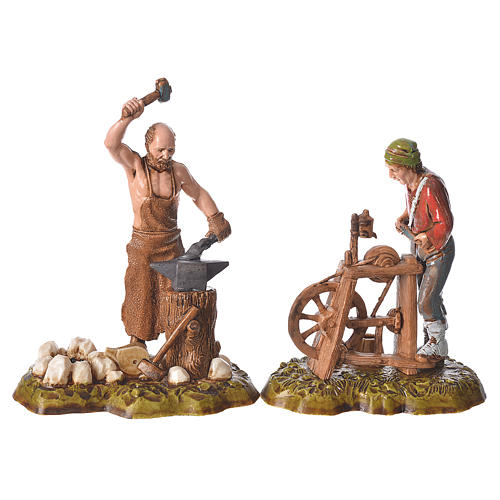Arts and trades, 4 nativity figurines, 10cm Moranduzzo 2
