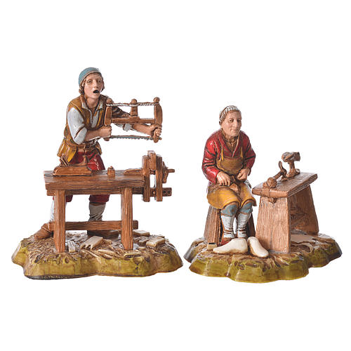 Arts and trades, 4 nativity figurines, 10cm Moranduzzo 3