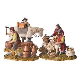 Nativity Scene by Moranduzzo: Trades scene, 4 pcs for nativities of 10cm by Moranduzzo Nativity Scene by Moranduzzo: Trades scene, 4 pcs for nativities of 10cm by Moranduzzo