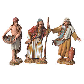 Crèche Moranduzzo: Bergers vêtements historiques 10 cm 8 pcs Moranduzzo