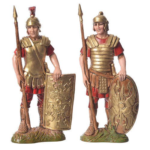 King Herod with soldiers, 4 nativity figurines, 10cm Moranduzzo 2