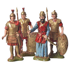 Król Herod z żołnierzami 10 cm Moranduzzo 4 szt.