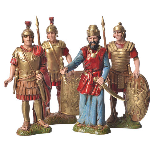 Król Herod z żołnierzami 10 cm Moranduzzo 4 szt. 1