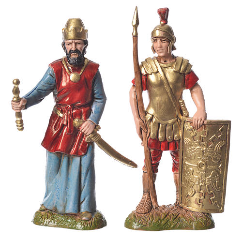 Assorted characters, 4 nativity figurine, 10cm Moranduzzo 3