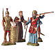 Assorted characters, 4 nativity figurine, 10cm Moranduzzo s1