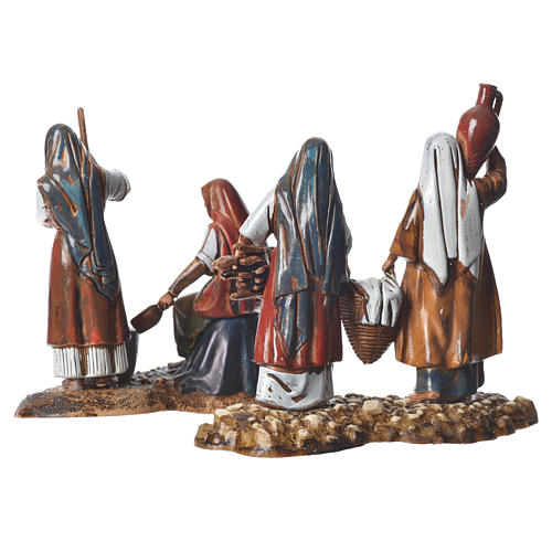Women at the market, 2 nativity figurine, 10cm Moranduzzo 4