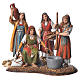Women at the market, 2 nativity figurine, 10cm Moranduzzo s1