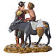 Group with characters and animals, 2 nativity figurines, 10cm Moranduzzo s2