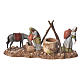 Women at the well and camel drivers, 2 nativity figurine, 10cm Moranduzzo s3