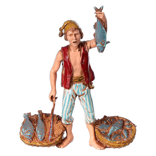 Neapolitan customs and trades, 3 nativity figurine, 10cm Moranduzzo 2