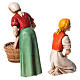 Woman milking and washerwoman, nativity figurines, 10cm Moranduzzo s2