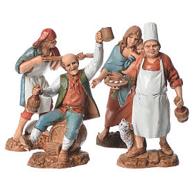 Crèche Moranduzzo: Bergers 4 pcs 10 cm Moranduzzo