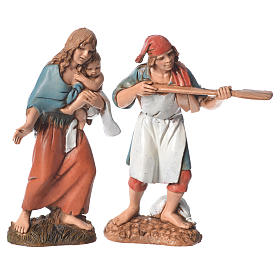 Crèche Moranduzzo: Bergers 4 pcs 10 cm Moranduzzo