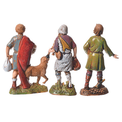 Shepherds, classic colours, 8 nativity figurines, 10cm Moranduzzo 10