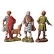 Shepherds, classic colours, 8 nativity figurines, 10cm Moranduzzo s10