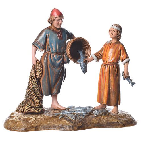 Fishermen, Arabian style nativity figurines, 10cm Moranduzzo 1