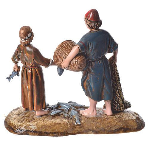 Fishermen, Arabian style nativity figurines, 10cm Moranduzzo 2
