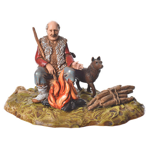 Man with fire nativity figurine, 10cm Moranduzzo 1