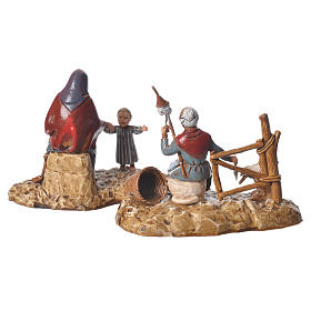 Old ladies, nativity figurines 2 pieces, 10cm Moranduzzo