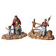 Old ladies, nativity figurines 2 pieces, 10cm Moranduzzo s1