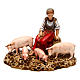 Group with animals nativity figurines 2 pieces, 10cm Moranduzzo s3