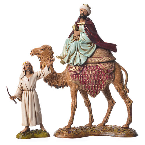 Trzej Królowie i ujeżdżajacy wielbłądy 10 cm Moranduzzo 6 szt. 3